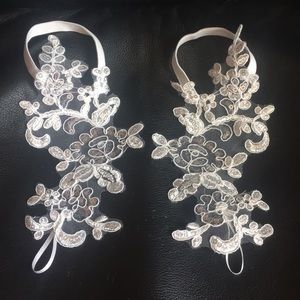 Foot crochet sandals